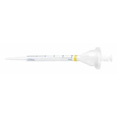 Individually wrapped sterile pipette tip made from clear biomedical grade plastic. Designed for use with Eppendorf pipettors, this 1 mL tip has no filter and is suitable for precise liquid handling in molecular biology, clinical diagnostics, and pharmaceutical applications. Pack of 100 tips.
