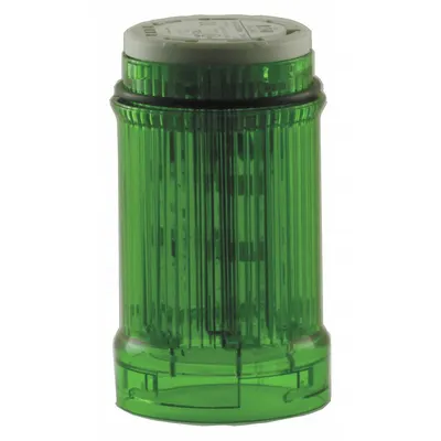EATON Tower Light Module: Flashing, 110/120V AC, Green, 43 mm Overall Dia, 3 in Overall Ht - Flashing Light Modules