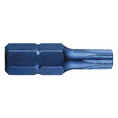 These are Torx security bits with a TR30 industry size and a hex drive. They are designed for driving tamper-resistant Torx fasteners in maintenance, assembly, and repair tasks. The bits are not impact rated and come in a 5-pack.