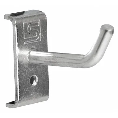 TRESTON Single Rod Pegboard Hook: 1 7/8 in x 1 31/32 in x 1 1/4 in - Hooks for Square-Hole Pegboard