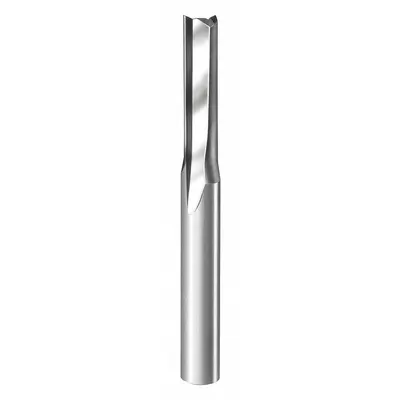 ONSRUD Solid Router Bit: Spiral O-Flute Downcut, 3 mm Cutter Dia - Spiral O-Flute Router Bits for Plastics