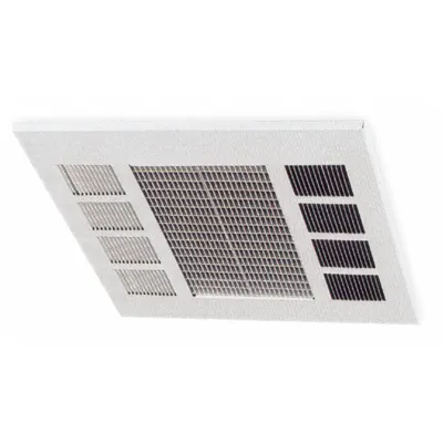 Dayton Electric Ceiling Panel Heater: 2500W/3800W/5000W, 240V AC, 1 or 3-phase - Recessed & Drop-In Panel Fan-Forced Electric Ceiling Heaters