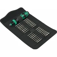WERA TOOLS 17 piece ratcheitng screwriver set: Hex/Phillips/Slotted/Square/Torx Tip, 16 Tips, Std Lg (MPN 05051531001)