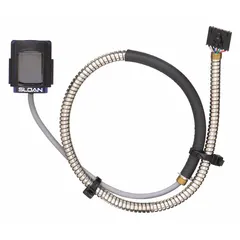 Sensor assembly for automatic faucets, including a chrome sensor housing and cable. Used to replace the sensor component in touch-free faucets, restoring automatic operation.