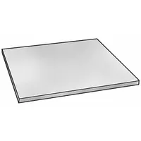 ABS Sheet: 0.125 in Thick, 4 ft x 4 ft, Opaque, Black, 6,000 psi Tensile Strength, 12 kJ/m2 (MPN 1ZBT8)