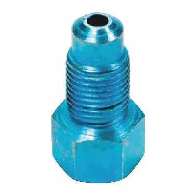 SUR&R Brake Line Adapter: Brake Line Adapter, 3/8"-24 Thread Size, Steel, 3/16 in Outside Dia - Hydraulic Brake Line Accessories