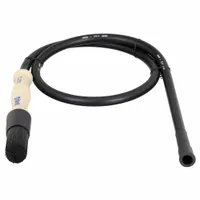 This flow-through brush delivers cleaning fluid directly through the handle and nylon bristles for scrubbing parts. It has a 10-inch overall length and a 2-foot hose, with a plastic handle. Suitable for use in parts washers to degrease and clean metal components