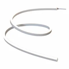 Flexible linear LED lighting spool with side-bend flexibility for architectural, commercial, and residential applications. Warm white 2700K color temperature, 75 lm output, 1.5 W power, 3/8 in height, lead wire connection, maximum run 32.8 ft, rated life 50,000 hours.