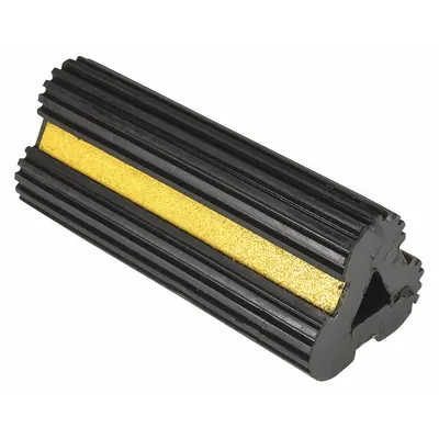 VESTIL Wheel Chock: Rubber, 4 1/2 in Overall Lg, 10 in Overall Wd, 3 3/4 in Overall Ht - Secure-Grip Rubber Wheel Chocks