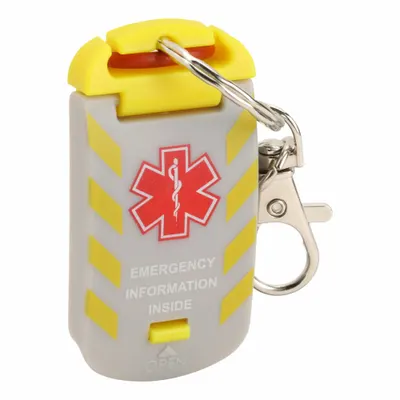 VITAL-ID Emergency Identification Card: Universal Fit, Plastic, Waterproof - Emergency Identification Keychains