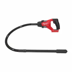 This 18V cordless concrete vibrator is designed for consolidating freshly poured concrete, removing air pockets and ensuring uniform density. It features a 4 ft length, 1 in diameter, and a 4 in radius. The bare tool is suitable for construction sites and precast applications where cordless mobility is needed.