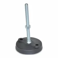 JW WINCO Male-End Leveling Mount: Swiveling Stud, 3/8"-16 Thread Size, 1.97 in, 800 lbf Capacity (MPN 6T4WP1N)