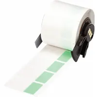 Wraparound Label: 1 1/2 in x 1 in, 1 in, Vinyl, Green (Matte), For 10 AWG to 4 AWG Wire Gauge (MPN M6-31-427-GR)