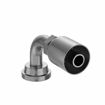 PARKER 90° Elbow Crimp Hydraulic Hose Fitting - Crimp Hydraulic Hose Fittings with Flange Connection