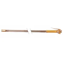 Smith-Style handheld cutting torch with 48-inch length and 180° head for oxy-fuel cutting of ferrous metals. Features a 9/16-18 connection. Suitable for industrial cutting applications including heavy fabrication, scrap processing, and maintenance.