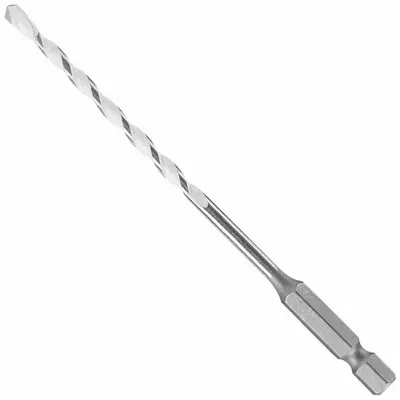 BOSCH Hammer Drill Bit: 1/8 in Drill Bit Size, 1 5/8 in Max Drilling Dp - Multi-Material Hex-Shank Concrete & Masonry Drill Bits
