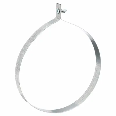 DUCTMATE Duct Hanger for 10 in Round Duct, 260 lb Capacity, Steel, 1 in Width - Duct Hangers