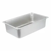 VOLLRATH Steam Table Pan: Full Size, Rectangular, 20 ga Gauge, 21 qt Capacity, NSF Certified (MPN 30060)