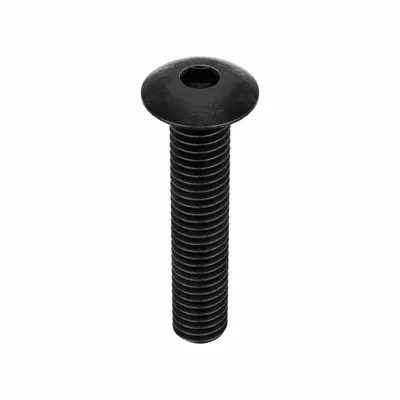 KERR LAKESIDE Socket Head Cap Screw: #10-32 Thread Size, 7/8 in Lg, Button, Black Oxide - Button Head Socket Cap Screws