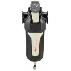 Coalescing filter for oil removal from compressed air systems. 1 in NPT connection, 135 cfm flow capacity, 250 psi maximum operating pressure. Aluminum body. Suitable for applications requiring clean, oil-free air such as pneumatic controls and instrumentation.