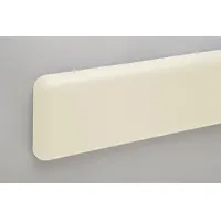 PAWLING CORP Wall Guard: WG-6C, PETG, Champagne, 6 in Overall Ht, 12 ft Overall Lg (MPN WG-6CP-12-313)