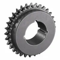Steel bushed-bore roller chain sprocket for 50-2 roller chain. 30 teeth, 5.979 in pitch diameter. Requires 2517 series bushing for installation. Used in power transmission systems for industrial machinery and conveyors