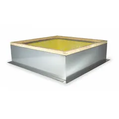 Roof Curb: Fixed Nonventilated Curbs, Square Curb, 40.5 x 40 1/2 in Inside Dim, Mfr Part #. Key specifications — Curb Outside Width: 43-1/2 in; Finish: Galvanized; For Fan Type: Filtered Supply Fans; For Use With: 45 in Square Base; Standards: UL 705; Manufacturer Part Number:; Brand: DAYTON; Curb Inside Width: 40-1/2 in.