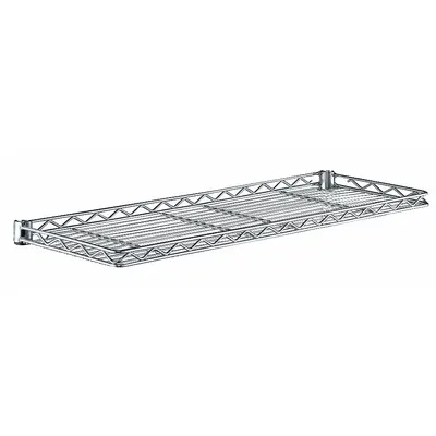 METRO Wire Cantilever Shelf: 60 in x 12 in, 1 Shelves, Split Sleeve, 150 lb Load Capacity - Cantilever Wire Shelves for Dry Use