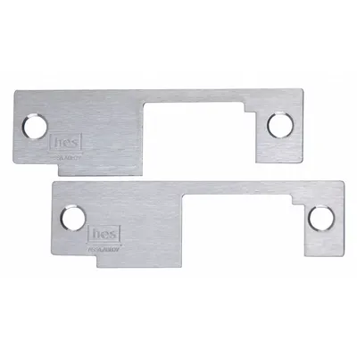 HES Electric Strike Faceplate: 1 1/4 in Wd - Electric Strike Faceplates