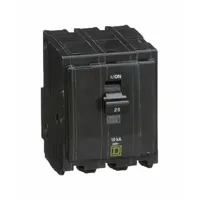 SQUARE D Miniature Circuit Breaker: 25 A, 120/240V AC, Three Phase, 10kA at 120/240V AC, 3 Poles (MPN QO325)