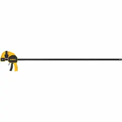 This dual-function tool serves as both a clamp and a spreader, with a full-faced jaw that distributes pressure evenly. The max jaw opening is 50 in, and the throat depth is 3-3/4 in, covering a range from 0 in to 50 in. It is suited for workholding tasks such as securing panels, cabinets, or frames during assembly or repair.