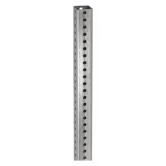 Steel anchor sleeve, 48 inches long, designed for 2 in x 2 in square sign posts. No anchor holes and no breakaway feature. Used for mounting sign posts into the ground in permanent traffic signage and wayfinding installations.