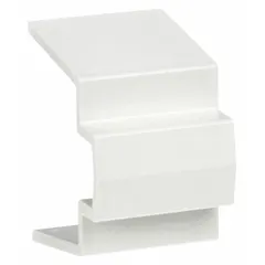 Plastic wire clip for organizing and securing cables in multichannel raceway systems. Measures 4 1/2 inches wide by 1 3/4 inches high. Suitable for commercial and industrial cable management applications.