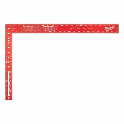 MILWAUKEE TOOL & EQUIPMENT Framing Square: 400 mm Base Lg, 400 mm x 38 mm - Framing Squares