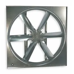 This unassembled belt-drive panel supply fan features a 24-inch stamped blade. Designed for general ventilation and air movement in industrial and commercial facilities, it can be installed in ducted or open-air systems to supply fresh air or exhaust stale air. The unit requires field assembly and selection of a compatible motor and drive.