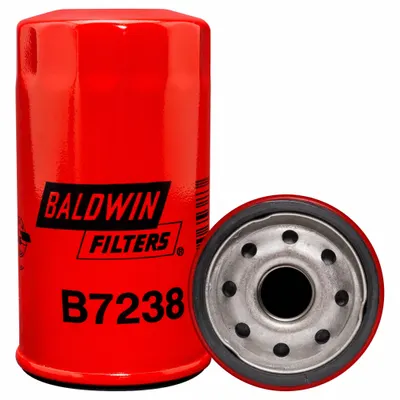 BALDWIN FILTERS Oil Filter: B7238, 3/4"-16 Thread Size, 4 3/4 in Overall Ht - Spin-On Oil Filters
