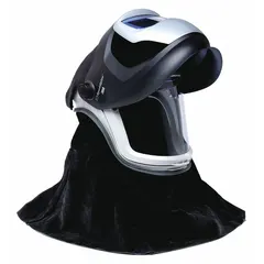 The 3M Versaflo Helmet with Shroud M-409SG is a welding helmet that integrates head protection with a shroud. It includes a Speedglas™ Weld Shield and features universal headgear size. Suitable for welding applications requiring helmet-type headgear.