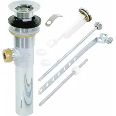 APPROVED VENDOR Drain Assembly, Brass, Chrome, 2-7/8 in Overall Dia, Slip, 2-7/8 in Pipe Dia, MPN 10901