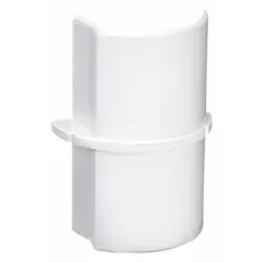 White PVC coupling for joining sections of D-Line Mini Raceway cable concealers sized 1.18 in x 0.59 in (30x15 mm). Smooth Fit design ensures a continuous channel for routing low-voltage cables along walls or baseboards. Supplied as a pack of 5.