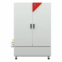 BINDER Environmental Chamber: 0.04 cu ft Capacity, 45 11/100 in x 49 37/100 in x 75 39/50 in (MPN 9020-0422). Key specifications — Temperature Accuracy Tolerance: +/-0.1 @ 40°C; Temperature Uniformity: +/-0.3 @ 40°C; Manufacturer Part Number: 9020-0422; Brand: BINDER; Voltage: 100/120V; Humidity - Maximum: 80%; Humidity - Minimum: 10%.