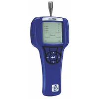 This 3-channel particle counter measures airborne particle concentrations and air temperature. It features NIST-traceable calibration with a 10% coincidence loss at 3,400,000 particles per cubic foot. A calibration certificate is included. Typical applications include cleanroom monitoring, HVAC commissioning, and indoor air quality assessments