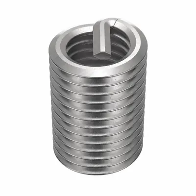 HELI-COIL Helical Insert: Tanged Tang Style, Free-Running, 1/4"-28 Thread Size, Plain - Free-Running Tanged Helical Inserts