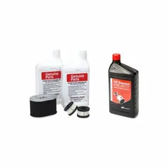 This air compressor maintenance kit is intended for initial startup and routine servicing of compatible gasoline engine models. It includes components necessary for servicing air compressors in industrial applications.