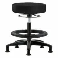 Stool: Vinyl, Ht Range 19 3/4 in to 27 3/4 in, 17 in Seat Wd, 17 in Seat Dp, 5 Glides, 0 Casters (MPN BR-VMBSO-RG-BF-RG-8540)