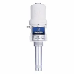 This GRACO stub pump is a standard dispensing piston drum pump with a maximum flow rate of 12.1 gpm. Designed for direct mounting on drums, it is used for transferring medium-viscosity fluids in industrial fluid handling applications.