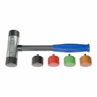 Replaceable Tip Hammer: Urethane, 1 1/2 lb Head Wt, 2 in Tip Dia, 14 1/2 in Overall Lg, Steel Handle (MPN AM35ARTCG)