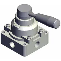 Hand Valve: VH Series, Lever Actuator, 1/4 in NPT, Side-Ported Body, 1 MPa Op Pressure - Max (MPN VH301-N02)