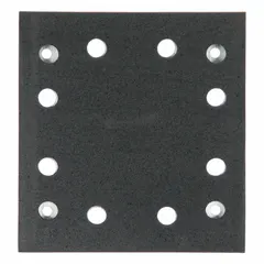 Square hook and loop backing pad for power sanders. Provides a rigid mounting surface for sanding discs. Designed for use with DEWALT models DCW200 and DWE641. Width 4 9/16 inches.