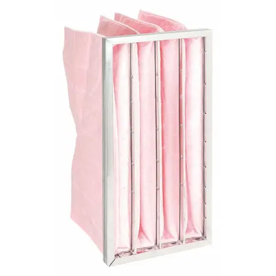 OEM Pocket Air Filter: 24 in x 12 in x 12 in, MERV 13, Pink, Synthetic - MERV 13 Pocket Air Filters