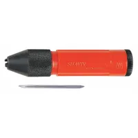 SHAVIV Deburring Tool: C60 Blade, HandyChuck Pin Vise Handle, Red (MPN 155-00164)